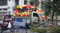 Fans make their way to the Kolkata derby