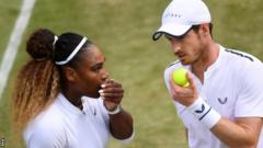 Serena Williams and Andy Murray