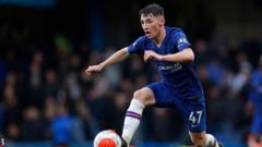 Billy Gilmour playing against Everton