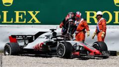 Romain Grosjean of Haas