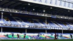 The Merseyside derby at Goodison Park would normally have attracted a sell-out crowd of around 40,000 fans