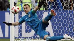 Russia goalkeeper Igor Akinfeev