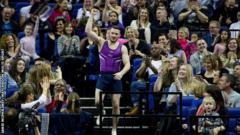 Dom Cunningham in the crowds at Superstars of Gymnastics