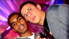 Liban Abdi (left) with Kyle Walker