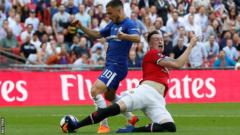 Eden Hazard and Phil Jones