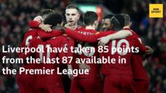 Liverpool have taken 85 points from their last 87 available in the Premier League