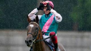 Frankie Dettori rides Enable to victory