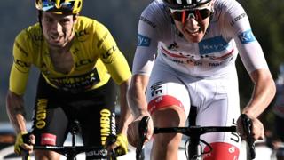 Primoz Roglic and Tadej Pogacar