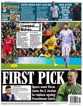 Sunday Express back page
