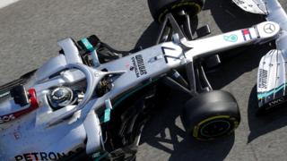 Bottas in the Mercedes
