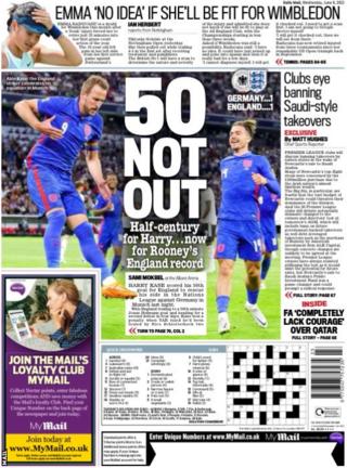 Mail back page