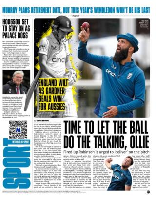 Metro back page