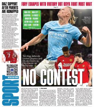 Metro back page