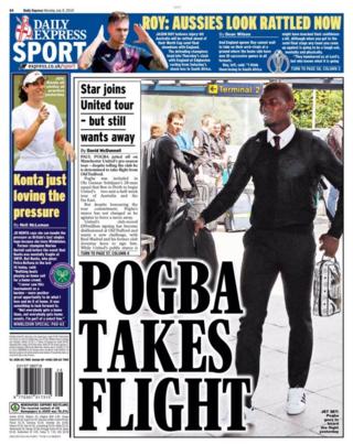 Daily Express back page
