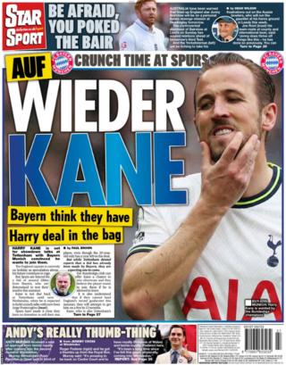 Back page of the Daily Star on 5 July 2023