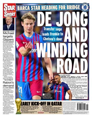 Daily Star back page on 11 August