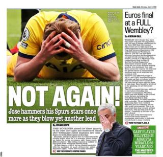 The back page of Monday's Mail