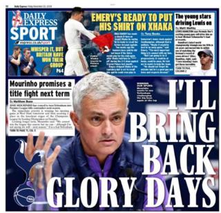 Daily Express back page