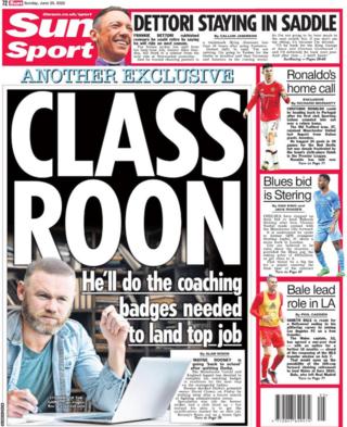 Back page of the Sunday Sun on 26 June 2022