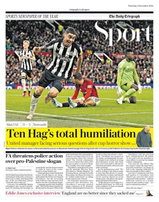 Daily Telegraph back page