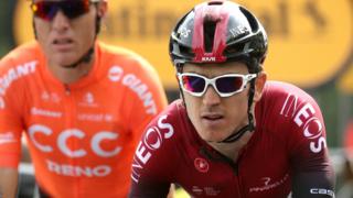 Defending Tour de France champion Geraint Thomas