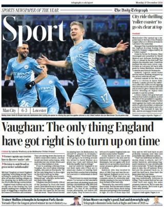 La section sportive du Daily Telegraph