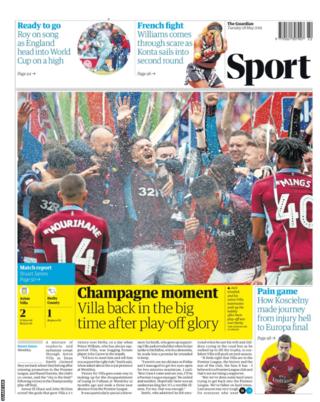 Guardian back page