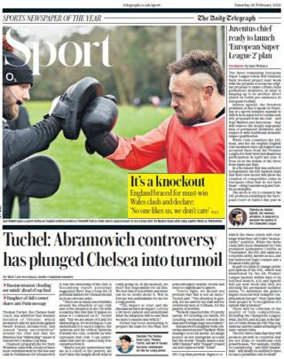 The Daily Telegraph sports section