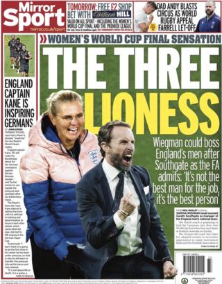 Mirror back pages