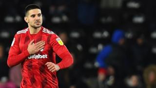 Aleksandar Mitrovic in action for Fulham