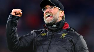Jurgen Klopp celebrates