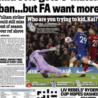 Daily Mail back page - Wednesday 5 April