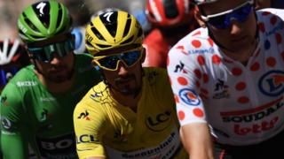 Julian Alaphilippe in action
