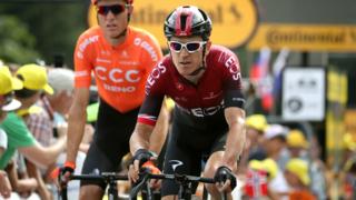 Geraint Thomas in action