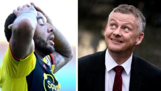 Troy Deeney and Ole Gunnar Solskjaer