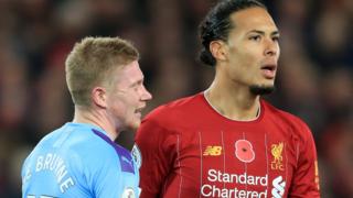 Kevin de Bruyne and Virgil van Dijk