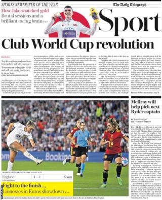 Back page of the Telegraph