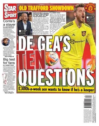 Daily Star back page - Friday 30 October