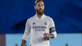 Real Madrid's Sergio Ramos