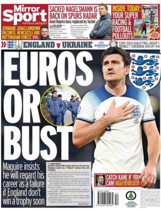 Daily Mirror back page