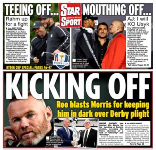 Friday's Daily Star back page