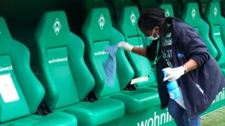 Cleaner at Werder game