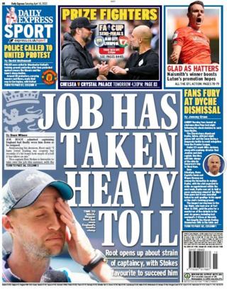 Saturday Express back page