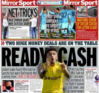 Daily Mirror back page