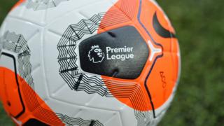 Premier League logo on ball