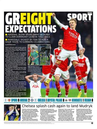 back page of monday metro