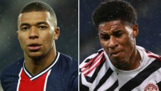 Kylian Mbappe and Marcus Rashford