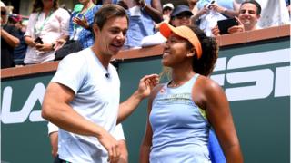 Tennis coach Sascha Bajin and Naomi Osaka