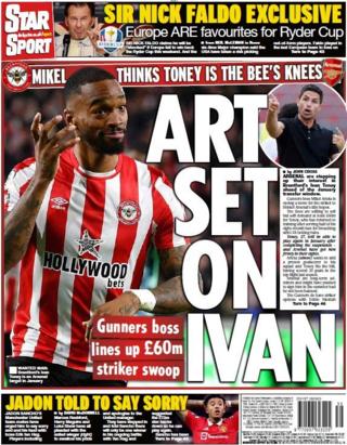 The back page of the Daily Star