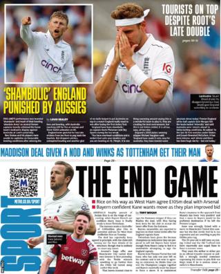 Metro back page